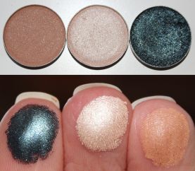 Shadow pans left to right: Purely Naked, Shimma Shimma, Houdini