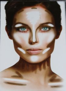 Map on back cover of It Cosmetics My Sculpted Face palette