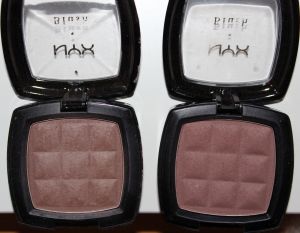 NYX Powder Blush Taupe and Raisin