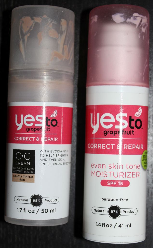 Left to Right: YtoG Correct & Repair CC Cream in Light, YtoG Correct & Repair Moisturizer