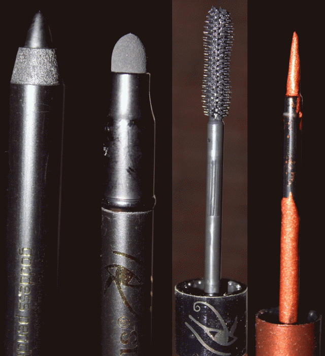 Eye of Horus: Goddess Pencil, Goddess Mascara, Liquid Metal in Copper Sphinx
