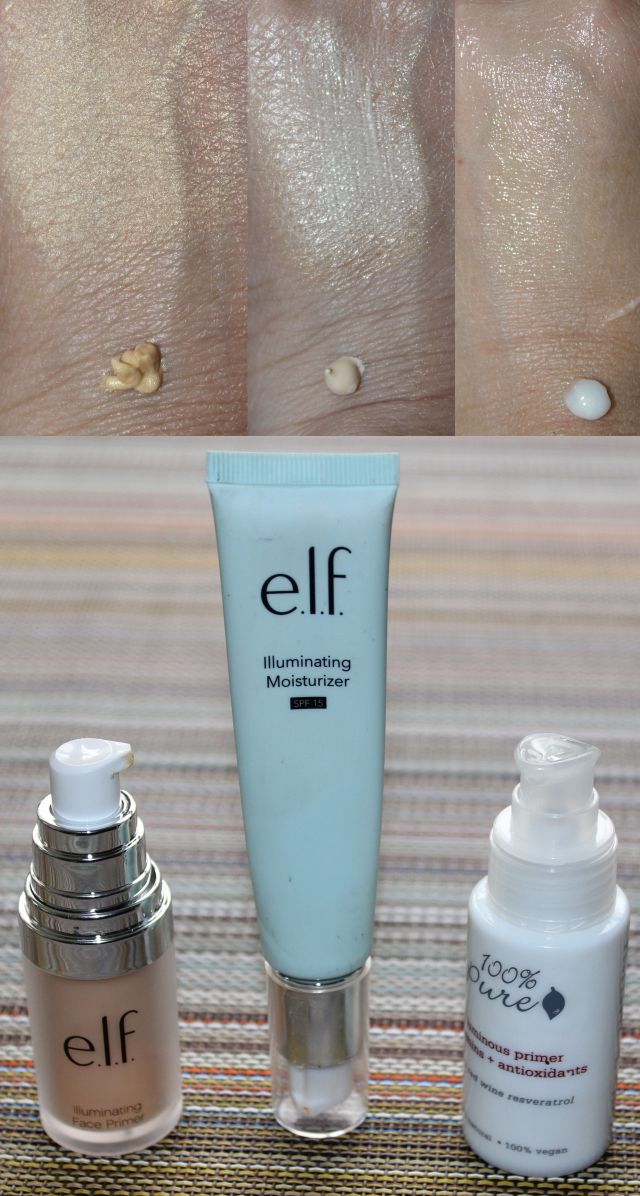 illuminating primer ELF, illuminating primer 100% Pure